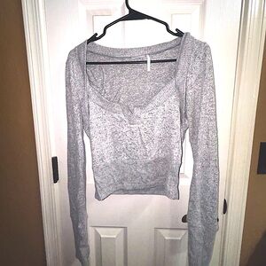 Urban Outfitters Grey Soft Long Sleeve
